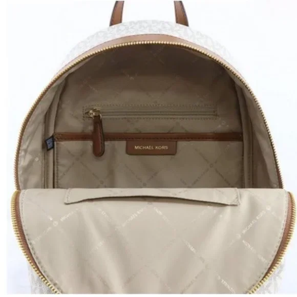 MICHAEL KORS Kenly Medium Backpack Signature Vanilla Bag  display picture 1